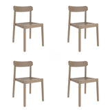 Garden chair Garbar Elba Beige Sand polypropylene 50 x 53 x 80 cm 4 Units (4 Pieces)-0