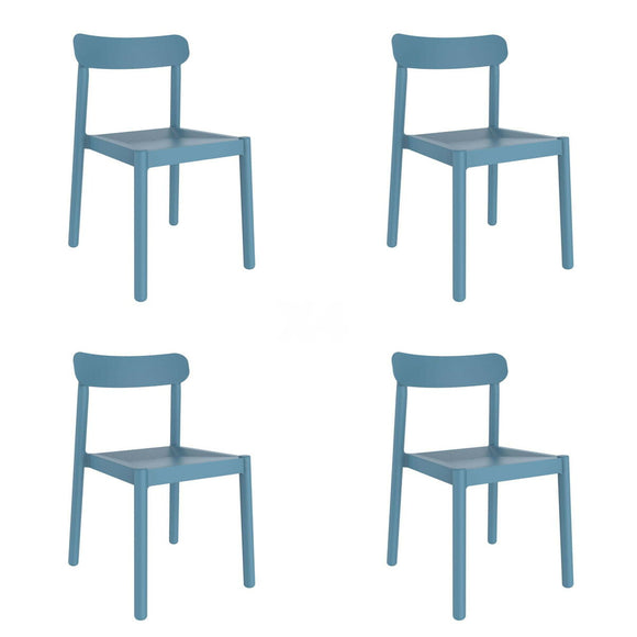 Garden chair Garbar Elba Blue polypropylene 50 x 53 x 80 cm 4 Units (4 Pieces)-0