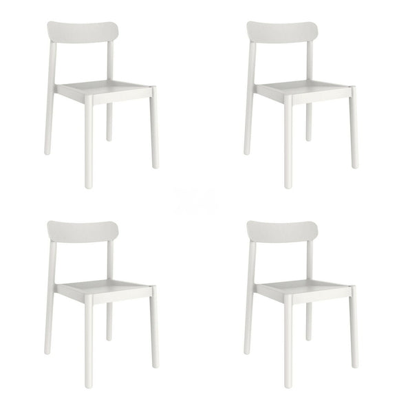 Garden chair Garbar Elba White polypropylene 50 x 53 x 80 cm 4 Units (4 Pieces)-0