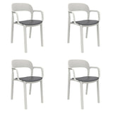 Garden chair Garbar Ona White Dark grey polypropylene 56 x 79 x 52 cm 56 x 52 x 79 cm 4 Units (4 Pieces)-0