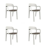 Garden chair Garbar Ona White Brown Chocolate polypropylene 56 x 79 x 52 cm 56 x 52 x 79 cm 4 Units (4 Pieces)-0