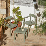 Table set with chairs Garbar Alba-Elba Grey 3 Pieces-4