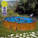 Detachable Pool Gre Pacific KIT500W Oval Wood 500 x 300 x 120 cm-5