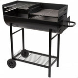 Coal Barbecue with Wheels Aktive Plastic Enamelled Metal 97 x 96 x 42 cm Black-0