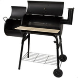 Coal Barbecue with Wheels Aktive Steel Plastic Enamelled Metal 106 x 106 x 61 cm Black-0