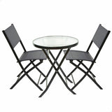 Table set with 2 chairs Aktive 3 Pieces Circular-0