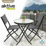 Table set with 2 chairs Aktive 3 Pieces Circular-2