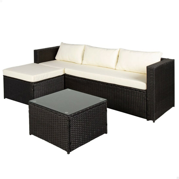 Garden furniture Aktive 3-Seater Sofa Side table 203 x 125 x 64 cm-0