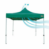 Gazebo Aktive 300 x 300 x 220 cm Green Foldable Adjustable height-1