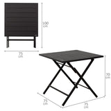 Table set with 2 chairs Aktive 75 x 70 x 75 cm (3 Pieces)-3