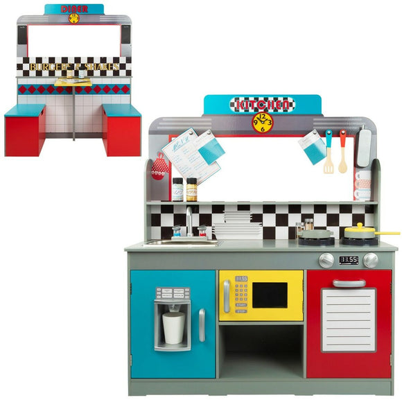Toy kitchen Play & Learn Retro 90 x 104 x 58 cm-0
