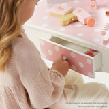 Dressing Table with Stool Teamson Pink White Spots 63 x 100 x 29 cm-3