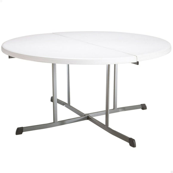 Side table Lifetime White 152 x 75,5 x 152 cm Steel Plastic-0