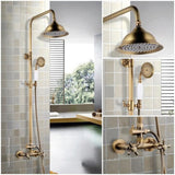 Shower Column ROUSSEAU Stainless steel Bronze-1