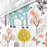 Bedspread (quilt) HappyFriday Moshi Moshi Multicolour 180 x 260 cm Deer Forest-3