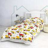 Bedspread (quilt) HappyFriday Mr Fox Machinery Multicolour 180 x 260 cm-4