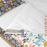 Quilted Zipper Bedding HappyFriday Moshi Moshi Woodland Multicolour 105 x 200 cm-3