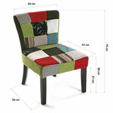 Armchair Versa Patchwork  Polyester (64 x 73 x 50 cm)-1