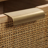 Chest of drawers Versa Wood Rattan Paolownia wood MDF Wood 30 x 60 x 40 cm-3