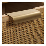 Chest of drawers Versa Brown Rattan Paolownia wood MDF Wood 30 x 77,5 x 40 cm-2