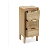 Chest of drawers Versa Rattan MDF Wood (24 x 66 x 30 cm)-6
