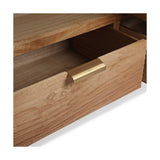 Side table Rattan Paolownia wood (50 x 45 x 110 cm)-1