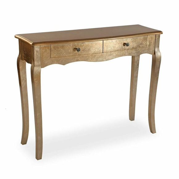 Side table Versa Cagliari Golden Wood 35 x 80 x 100 cm-0