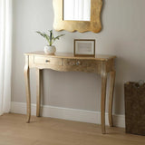 Side table Versa Cagliari Golden Wood 35 x 80 x 100 cm-1