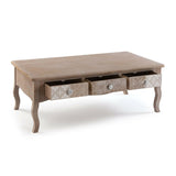 Centre Table Versa Lyra Paolownia wood MDF Wood 60 x 41 x 110 cm-3