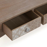 Centre Table Versa Lyra Paolownia wood MDF Wood 60 x 41 x 110 cm-1
