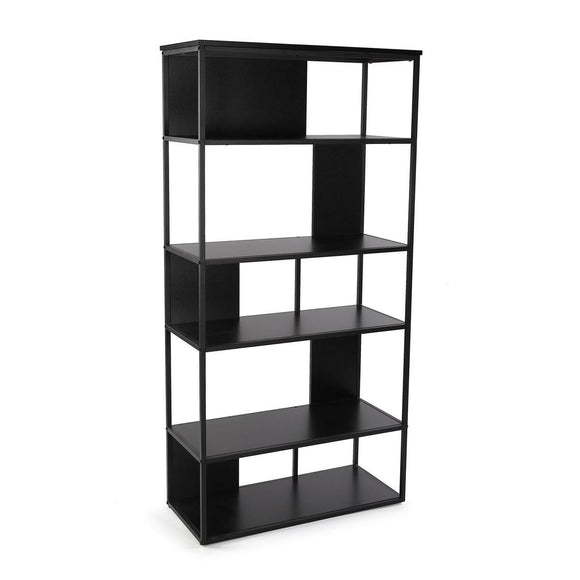 Shelves Versa Black Metal 36 x 160 x 80 cm-0