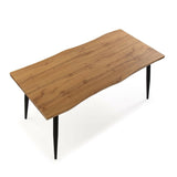 Centre Table Versa Malika PVC Metal MDF Wood 80 x 75 x 160 cm-2