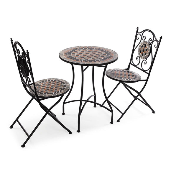 Table set with 2 chairs Versa Navia 60 x 71 x 60 cm-0