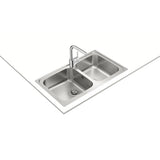 Sink with Two Basins Teka CLASSIC2C86REV-3