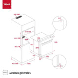 Pyrolytic Oven Teka HSB620P 3552 W 70 L-2