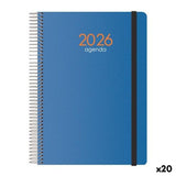 Diary DOHE SYNCRO Blue 1/4 15 x 21 cm 2026 (20 Units)-0