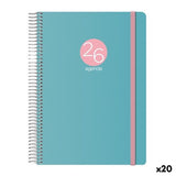 Diary DOHE MEMPHIS Green 1/4 15 x 21 cm 2026 (20 Units)-0