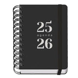 Diary DOHE GRAMMAR Black A6 120 x 170 mm 2025-2026 (20 Units)-1