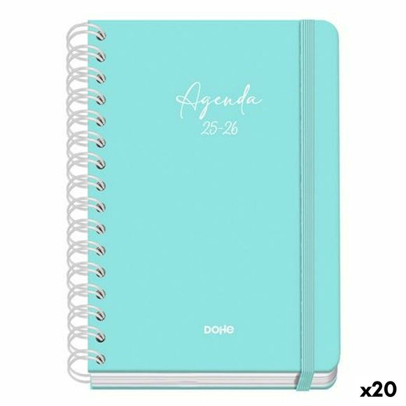 Diary DOHE SERENITY WIRE´O Green A5 150 x 210 mm 2025-2026 (20 Units)-0