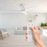 Ceiling Fan with Light UFESA Nepal White 40 W Ø132 cm-1