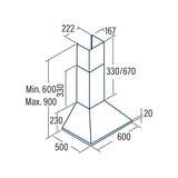 Conventional Hood Cata OMEGA II 600X Steel-1