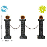 Halloween Decorations 200 x 175 x 46 cm Orange (3 Pieces) (3 Units)-1
