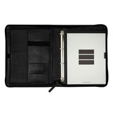 Zippered document holder Finocam Andrea 26,5 x 33,5 x 4 cm Black A4-0