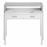 Desk Forés White 98,5 X 36 X 87,5 CM Metal MDF-4