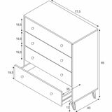 Chest of drawers White 95 x 77,5 x 40 cm-1