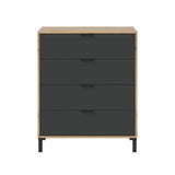 Chest of drawers Brown Black 77,5 x 40 x 93,5 cm-0