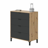 Chest of drawers Brown Black 77,5 x 40 x 93,5 cm-2