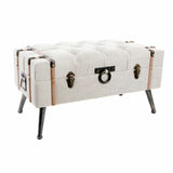 Bench DKD Home Decor   Brown Black Beige Wood MDF Wood 82 x 42 x 43 cm-0