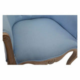 Armchair DKD Home Decor Blue Polyester Wood (58 x 56 x 69 cm)-1