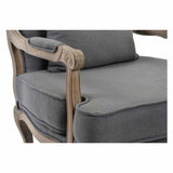 Armchair DKD Home Decor Grey Brown Wood Plastic 70 x 66 x 94 cm-3